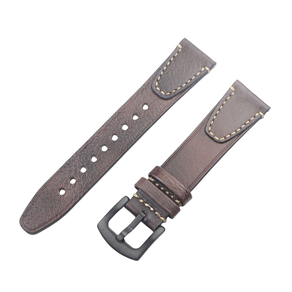 Handgemaakte Vintage Lederen Horlogeband 18mm 20mm 22mm Quick Release Volnerf Horlogeband voor Mannen Vrouwen Polsband Accessoires