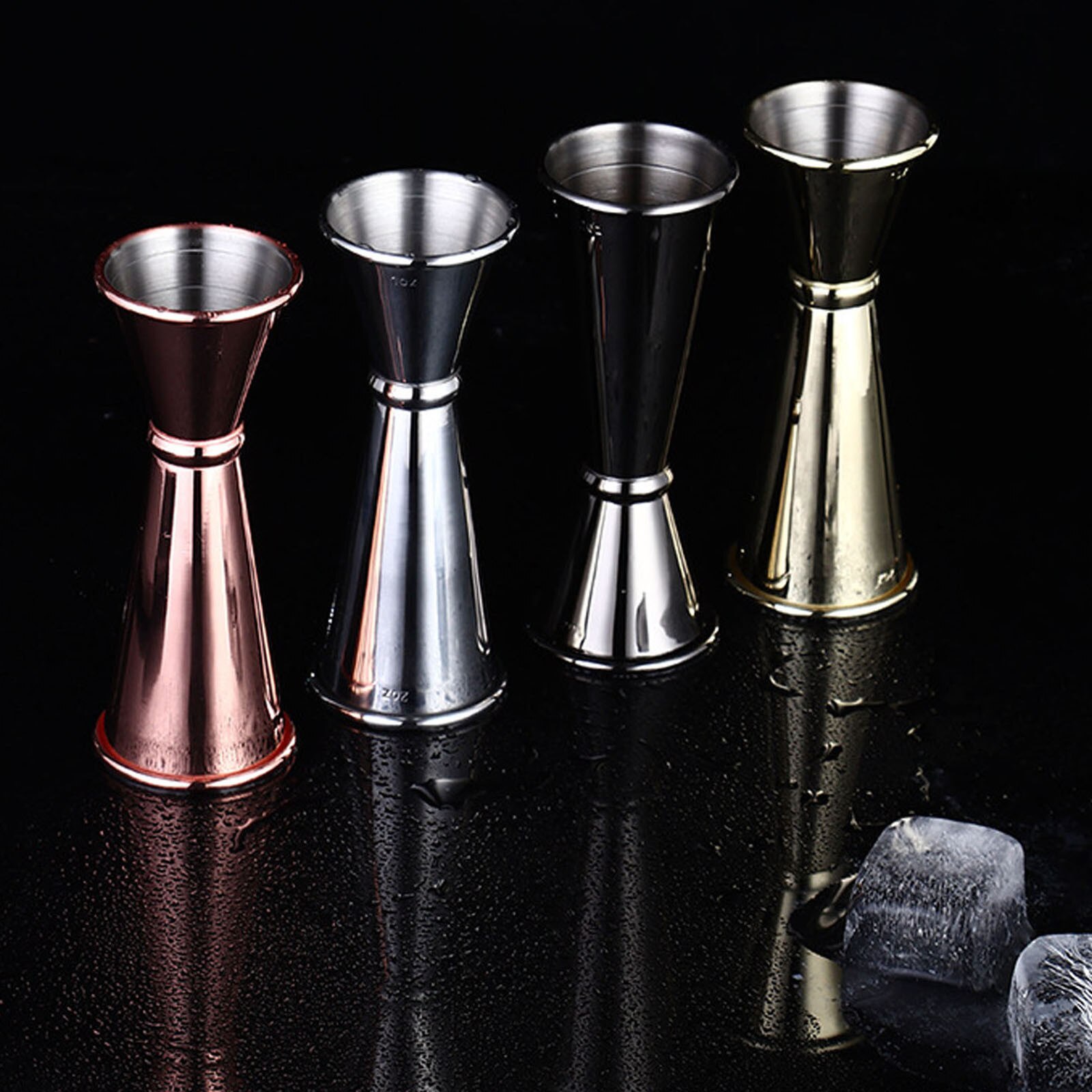 Stainless Steel Measuring Cup Double Head Measuring Tool Ounce Alcohol Whiskey Cocktail Drink Wine Shaker Home Bar Tools 30/60ml