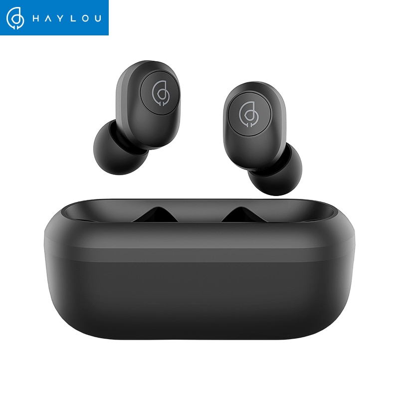 Haylou GT2 noir Mini TWS casque sans fil HD stéréo sans fil Bluetooth 5.0 écouteurs avec câble de charge caché