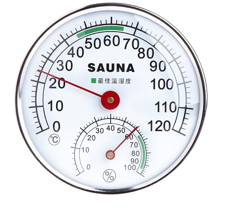 Rvs Thermometer Hygrometer voor Sauna Temperatuur Vochtigheid Meter thermometer