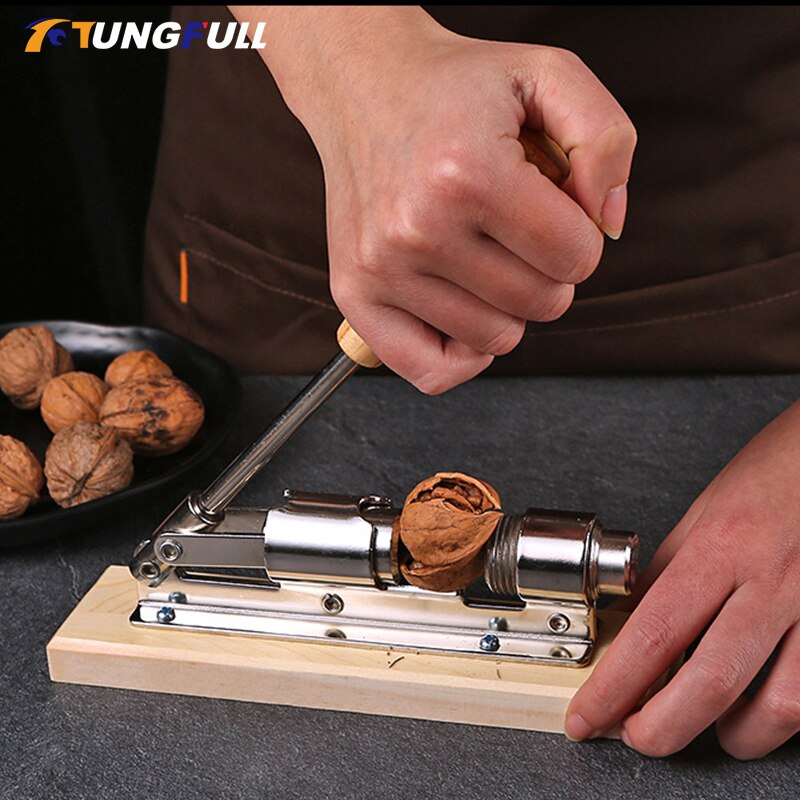 Pecan Filbert Walnut Nut Cracker Mechanical Sheller Walnut Nutcracker shell Clip Tool Clamp Plier Cracker Nut Clamp Plier