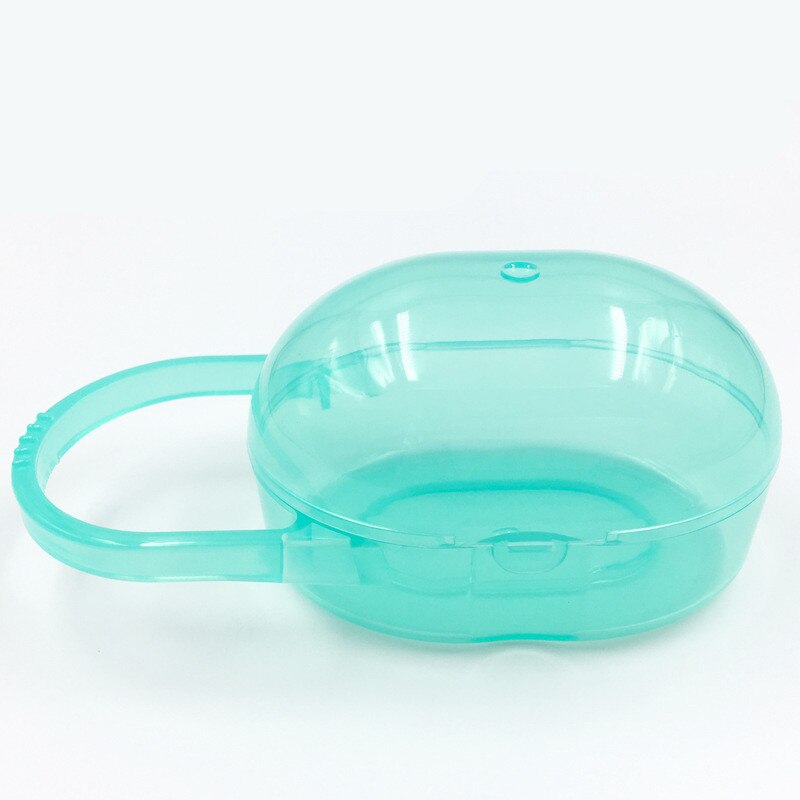 1PCS Pacifier Box Soother Container Holder Baby Solid Pacifier Box Travel Storage Case Safe Holder Pacifier PP Plastic Box: Green