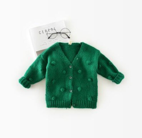 1-3 Jaar Oude Baby Meisje Trui Kind 17 Winter Bal In Hand Down Trui Vest Jacket Vest Voor meisjes: green / 18m