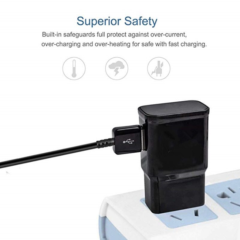 Câble USB type-c pour recharge rapide et adaptative, compatible avec Samsung S10, A40, Note 10, Moto G6, Huawei P20 Lite, Mate 10, 20, Honor 10, noir