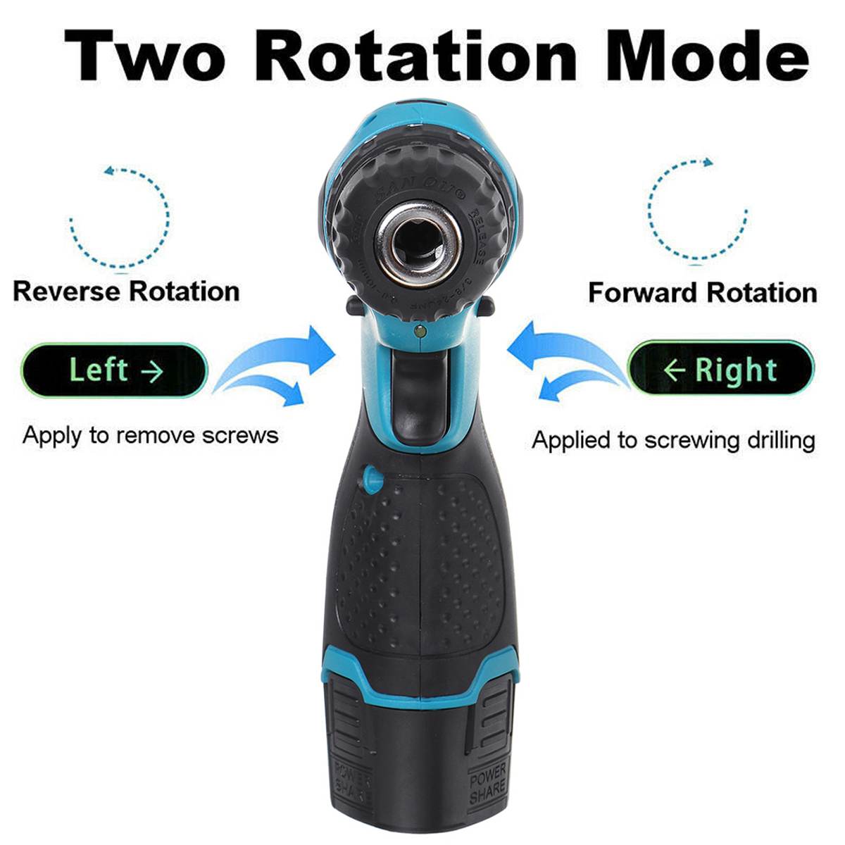 Wolike 2 IN 1 Electric Polishing Machine Car Polisher Rechargeable Grinding Machine Electric Drill Power Tools with 2 Battery