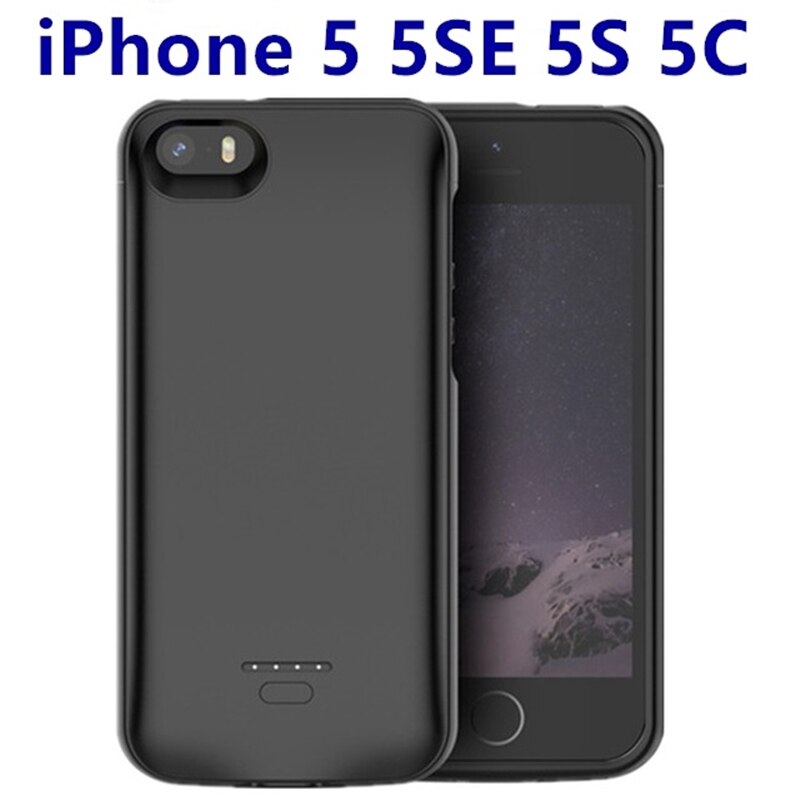 Voor Iphone 5 5S Se 5SE Batterij Case 4000Mah Powerbank Case Voor Iphone Se 5SE 5 5S Power Bank Opladen Batterij Lader Case