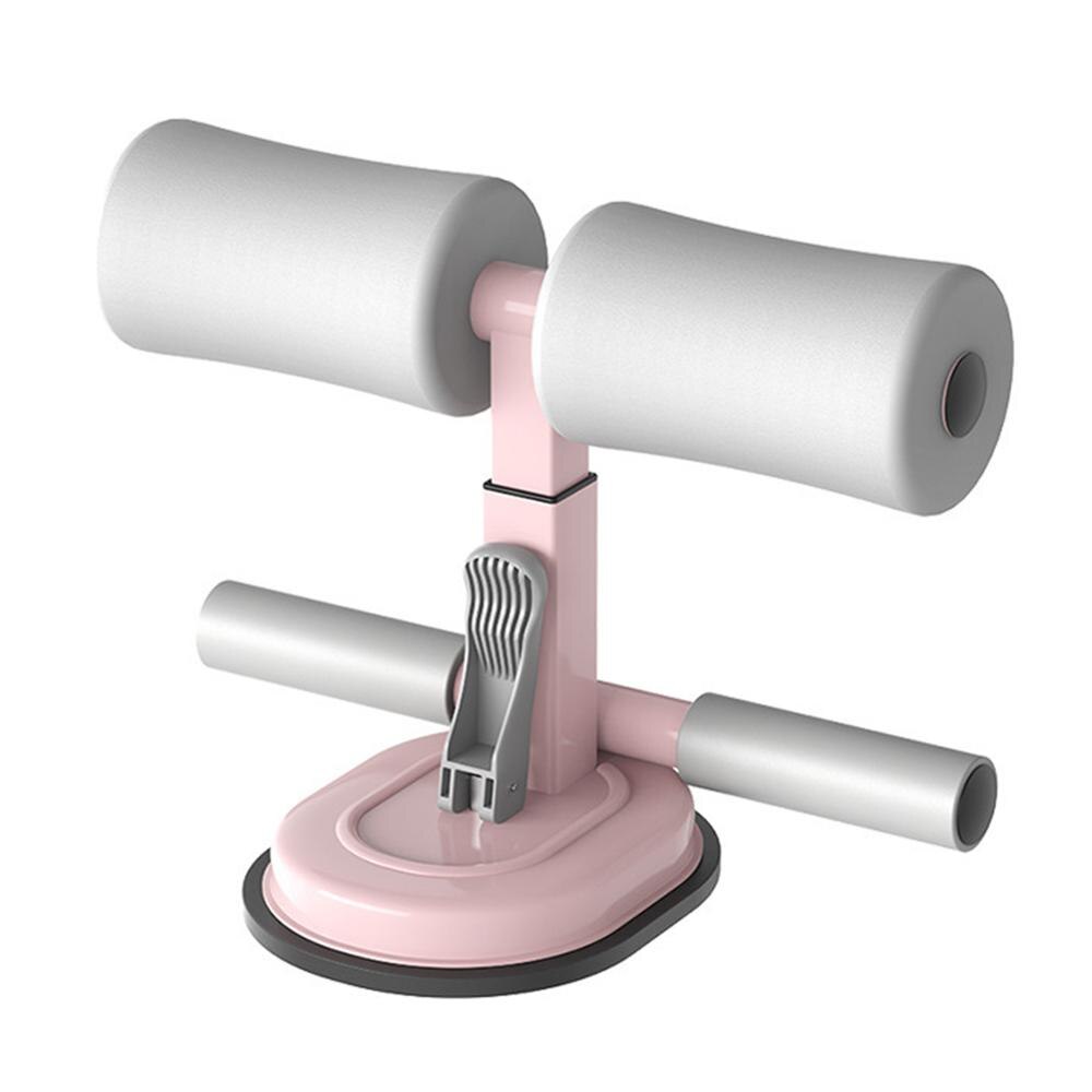 Sit Up Bar Floor Assistant Exercise Stand Padded Ankle Support Sit-up Trainer Workout Equipment for Home Gym Fitness Travel Gear: Maca Grey