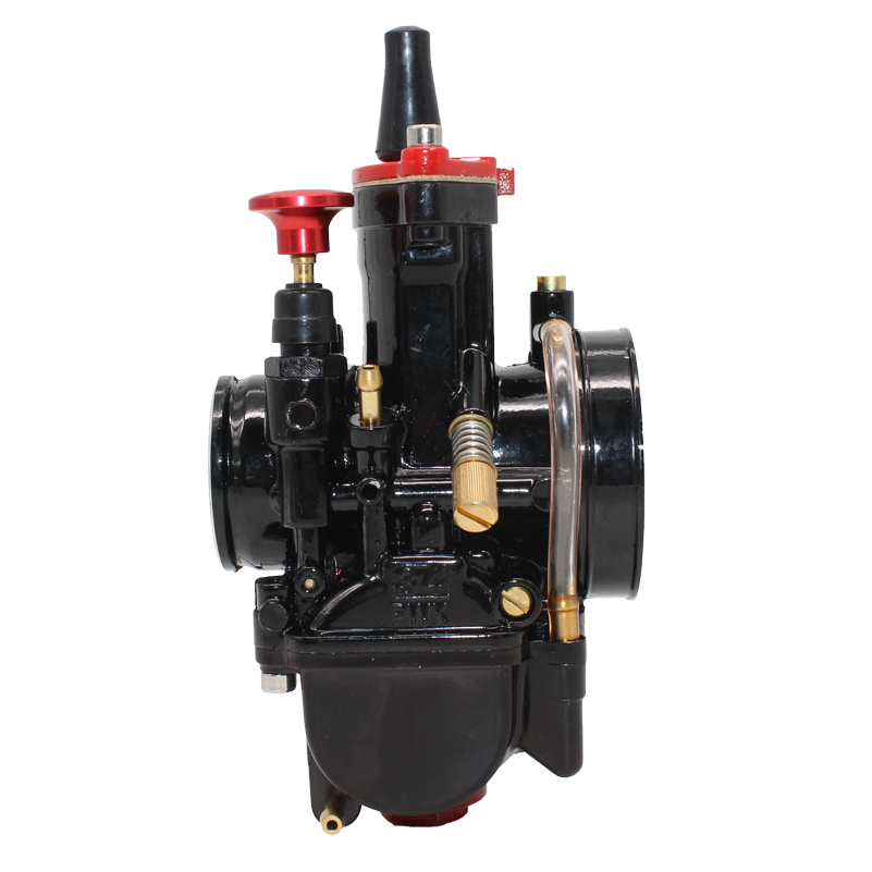 Carburador de cortina plana para motocicleta, carburador Mikuni PWK 21 24 26 28 30 32 34mm Power Jet Dirt Bike Motocross, piezas modificadas: Oro