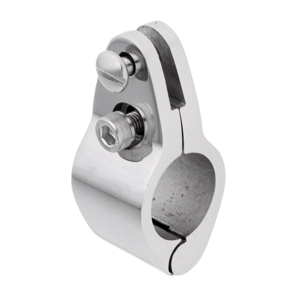 Bimini-abrazadera deslizante de mandíbula con bisagras superior, accesorios de Hardware, acero inoxidable marino, 316, 7/8 pulgadas, 22mm