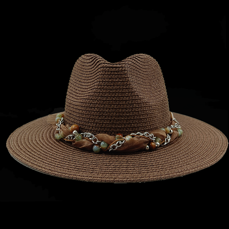 Jazz Top Chapéu de Palha Rosa Novos Acessórios Chapéu de Praia Chapéu de Homens e Mulheres Novo Chapéu de Sol Essencial Verão Praia Viagem: CÉU AZUL