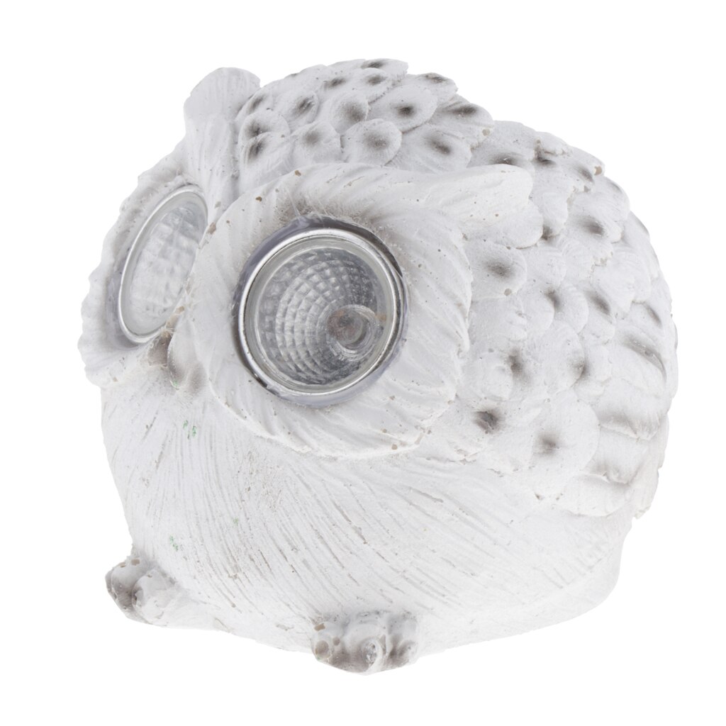 Solcelledrevet havenyhed led dyr lys op sti lampe - brun ugle