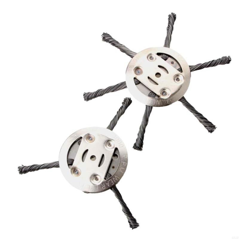 652F Steel Wire Grass Trimmer for Head Weeding Plate Swing Metal Blade Lawn Mower Grass Brush Cutter