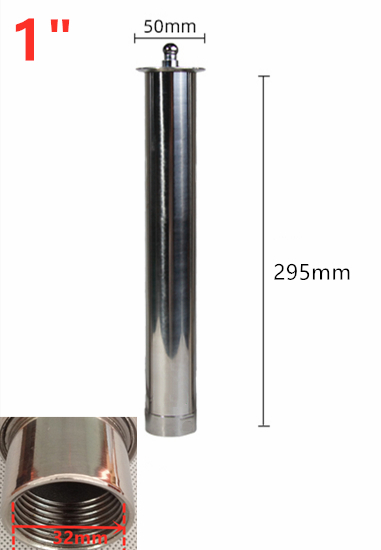 1/2&quot; 3/4&quot; 1&quot; Brass Mushroom Fountain Nozzles Stainless Steel Water Fountain Head For Swimming Pool: 1 ( 304SS Long)