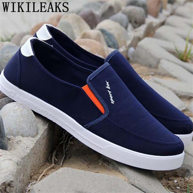 Zapatos de lona hombre casual slip on shoes hombres zapatillas transpirables zapatos hombres verano zapatillas hombre chaussure homme erkek ayakkabi