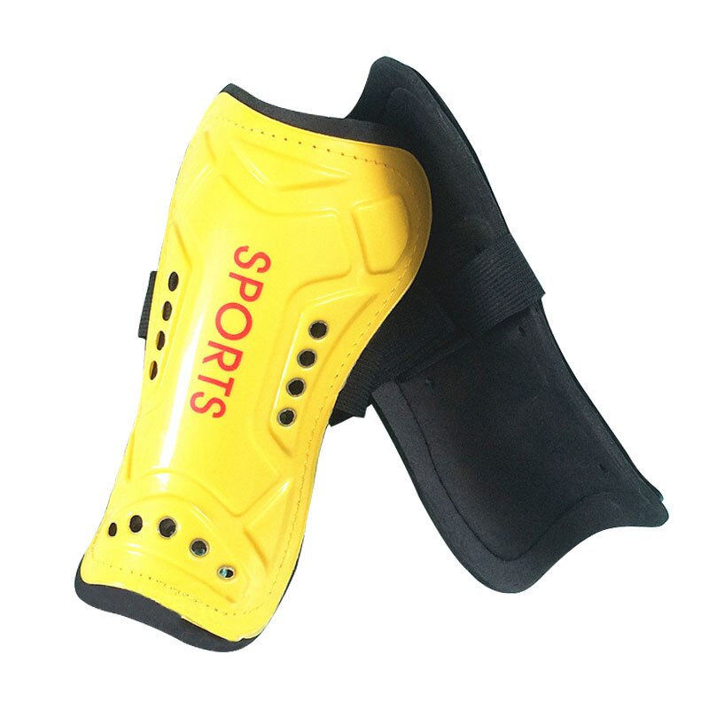 K8356 faixa ajustável ao ar livre proteção para as pernas polainas esportes segurança futebol caneleiras protetores leggings placa almofadas de proteção: Yellow