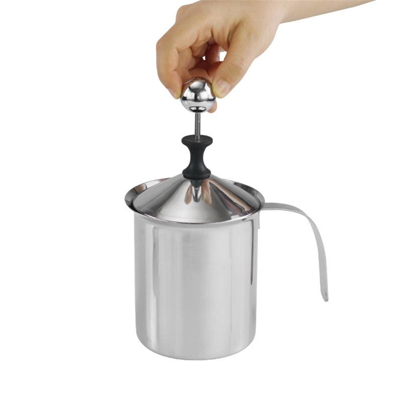 400/800Ml Handmatige Melkopschuimer Rvs Cappuccino Melk Creamer Schuim Mesh Koffie Foamer Creamer Keuken Applicance