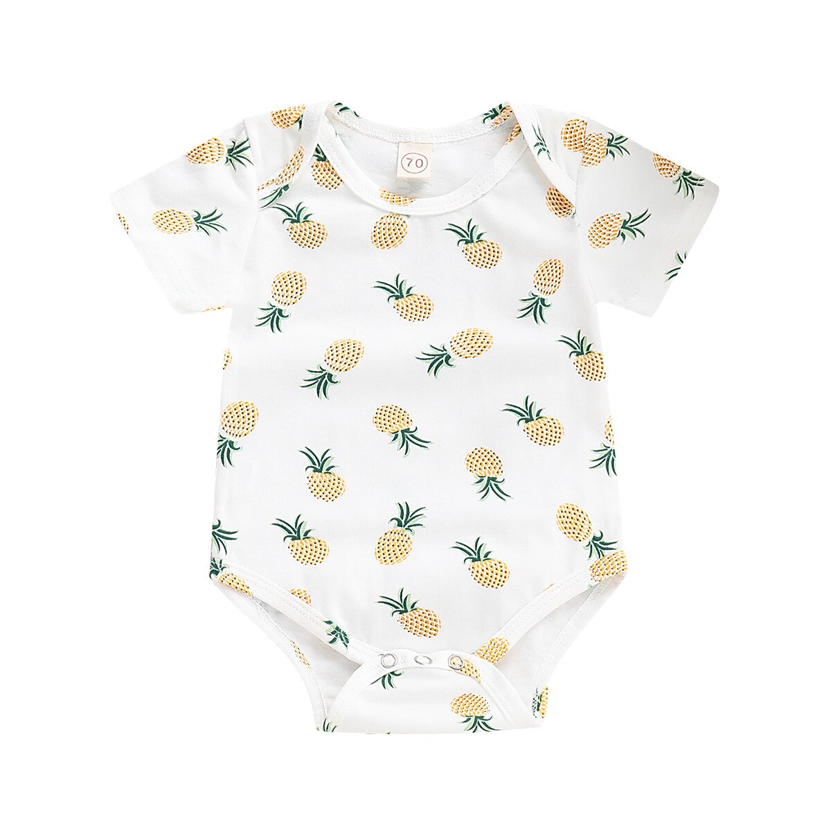 0-24m Summer Cool Newborn baby Boys Girls clothes Infant baby pineapple cotton romper factory direct romper