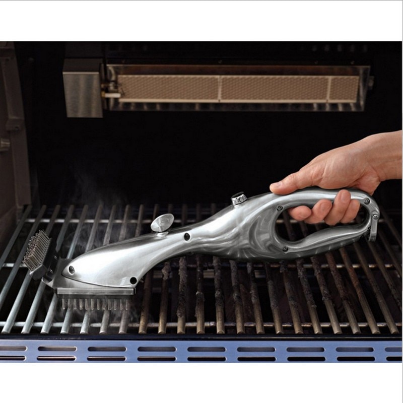Grill pappa original damprengjøring grillbørste for kull, rengjøringsmiddel med damp- eller gassutstyr