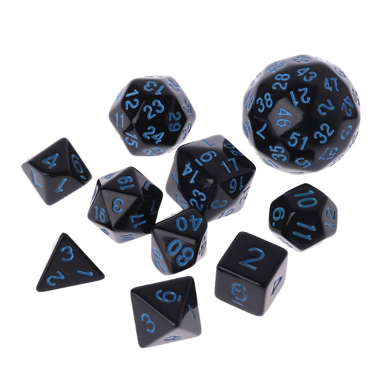 10 pçs/set Multi Faces Dados Do Jogo Jogos de Partido Presentes Do Clube Para O Calabouço de Mistura D & D Jogos Jogar