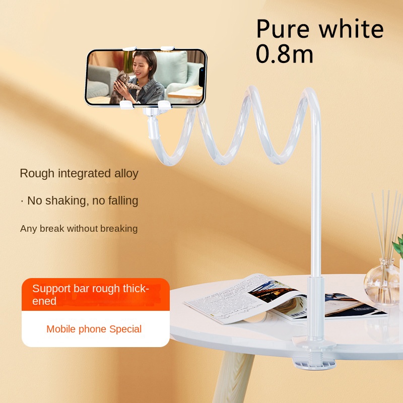 Universal Phone Holder Bed Desk Clip Lazy Flexible Gooseneck Clamp Long Arms Mount For IPhone 8/7/6 Bed Desk Mobile Phone Holder: green