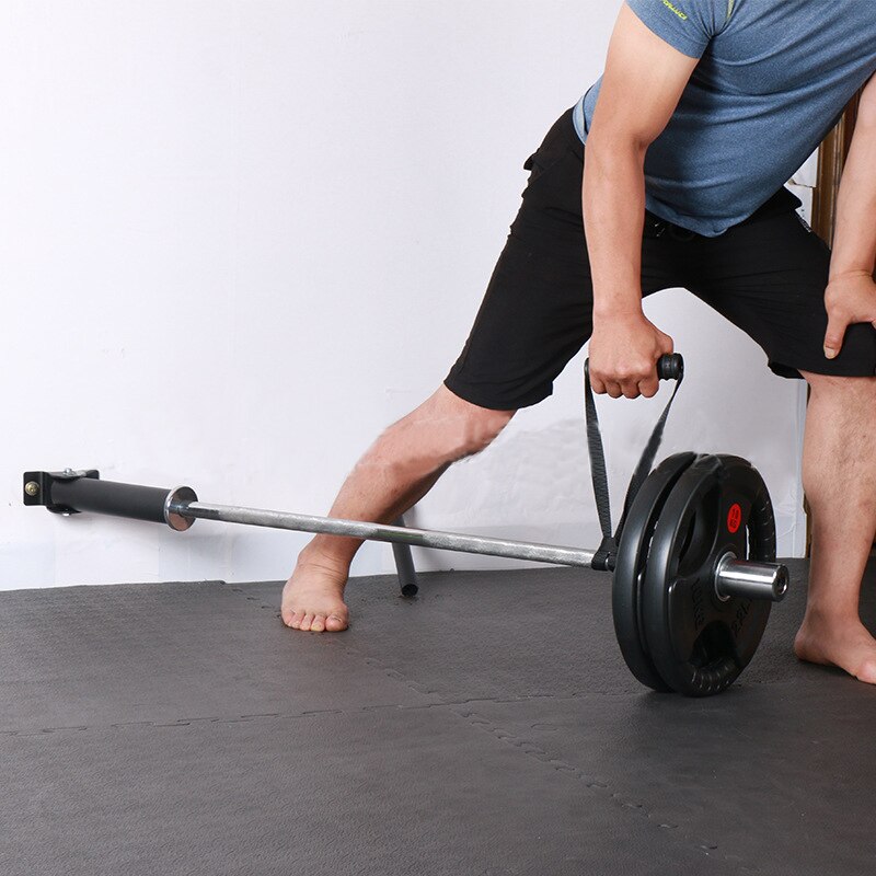 T Bar Row Platform Landmine Attachment Install on Floor or Wall Holder for 1" and 2" Barbell Bars Exercises Home Gym Equipment