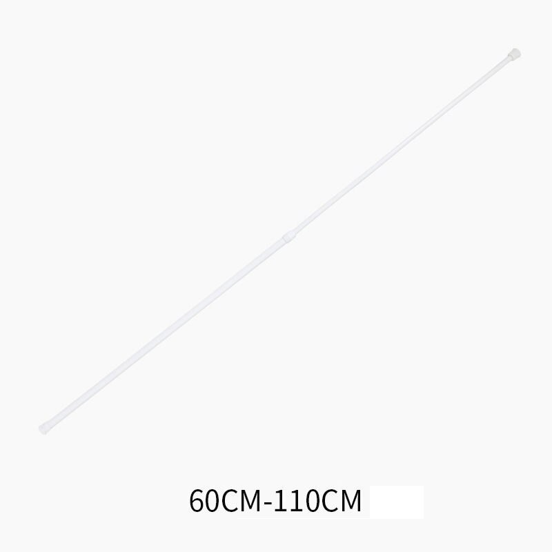 Adjustable Curtain Rod Extendable Shower Curtain Rod Telescopic Poles Bathroom Household Hanger Rods Wardrobe Organizer U2: 60-110cm