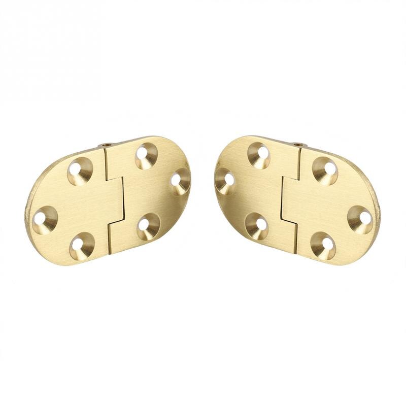 2Pcs Round Edge Table Hinge Sewing Machine Table Furniture Flip Tray Hinge 90 Degree Zinc Alloy Folding Hinges Furniture Accesso