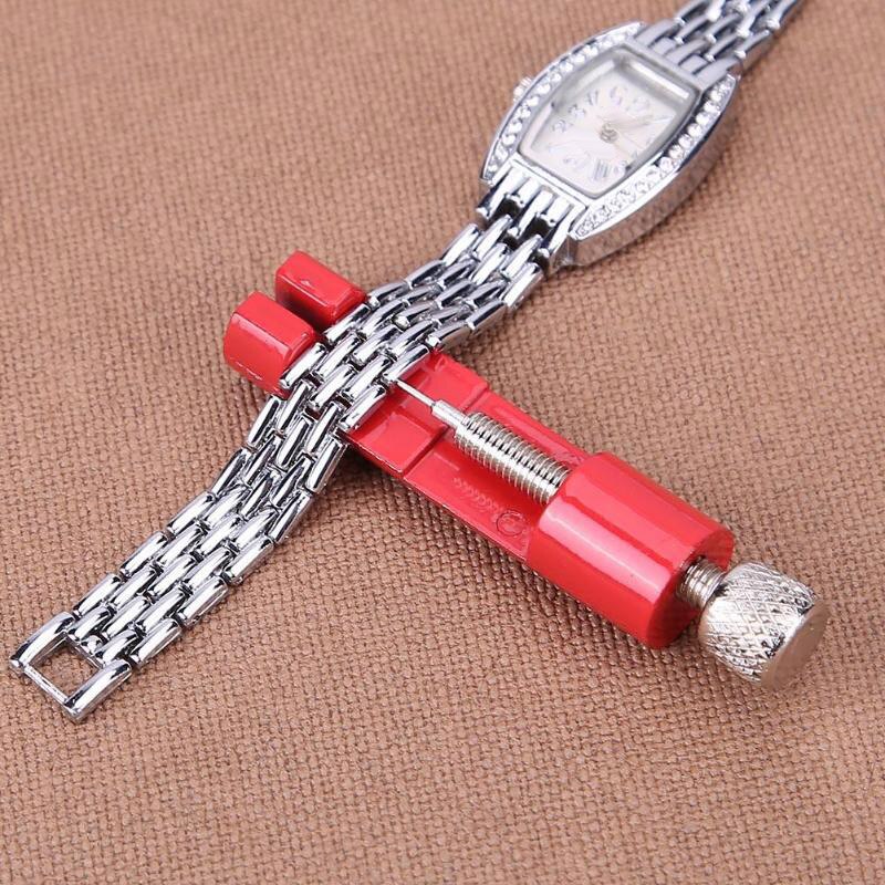 Repair Tools Adjusting Watch Band Tool Watch Band Bracelet Strap Link Pin Remover Wristwatch Red