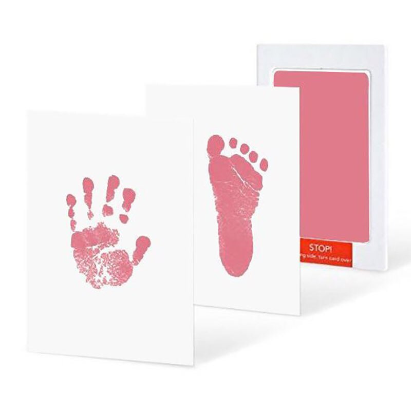 100 Zakken 6Inch Baby Souvenirs Groei Memorial Picture Fotolijst Fotoalbum Baby Voor Kids Hand &amp; Voetafdruk imprint: 11