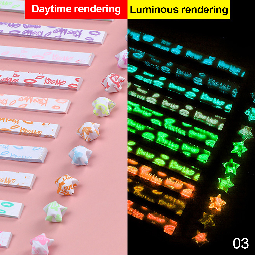 210 Vellen Lichtgevende Origami Sterren Papier 10 Kleuren Strips Lucky Star Decor Vouwen Papier Ambachtelijke Papier Diy Arts Crafting Supplies: Licht Geel