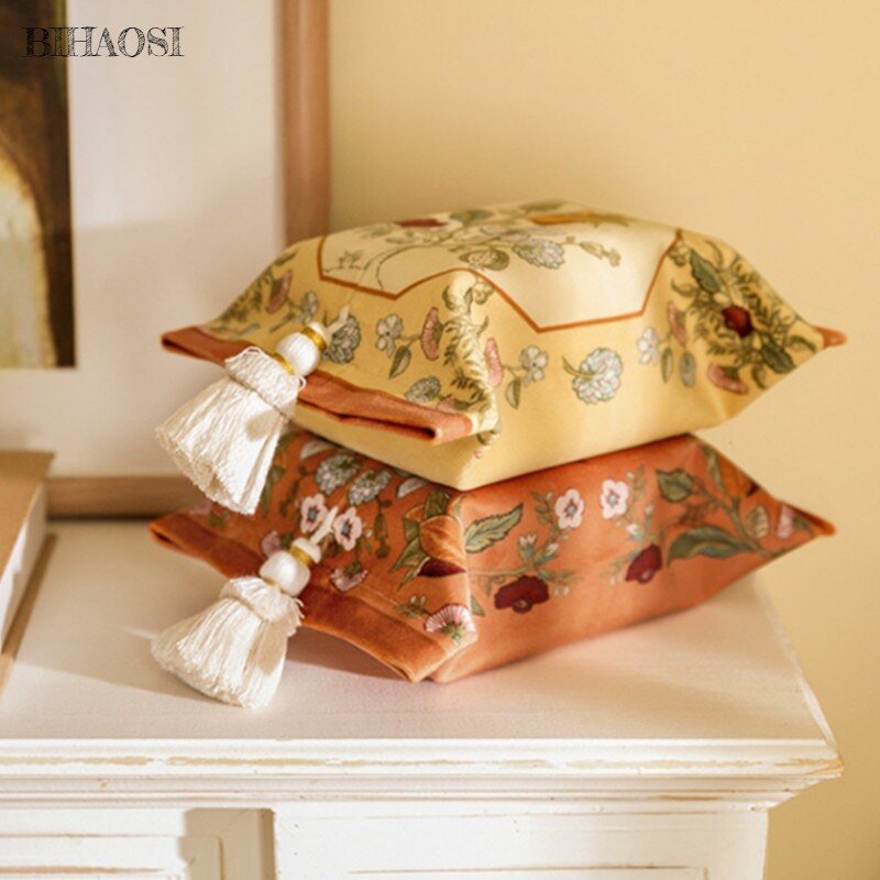 Vintage tissue box auto tissue taske vintage husholdning tissue box køkken high-end papir opbevaring print skuffe
