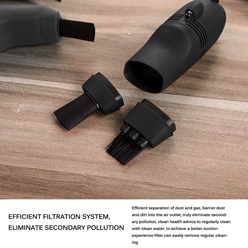TiOODRE Mini Vacuum Cleaner USB Car Interior Air Vent Dust Cleaning Tool Brush Kit For PC Laptop Keyboard Dust Cleaner Collector