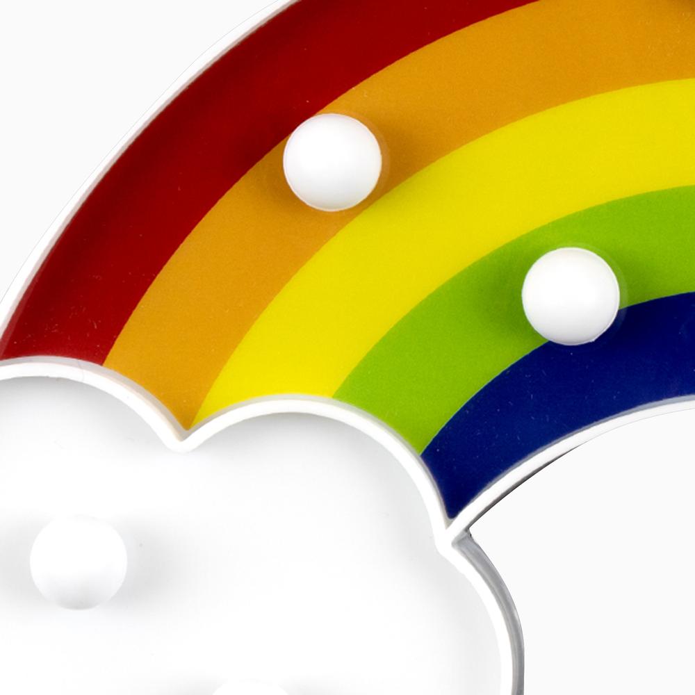 LED Night Light Nursery Kids Room Wall Lamp Rainbow Lamp Kids Room Decor, Baby Night Light