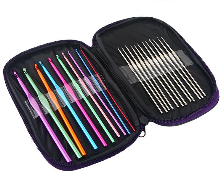 Fancy Crochet Set Crochet Kit Set with Case Exclusive Weaving Tools Sweater Needle Stainless Steel Sewing Tools Accessory GYH
