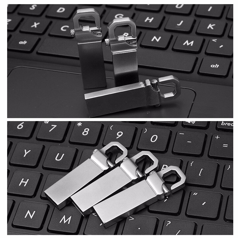 Mini Metalen Usb Flash Drive 4Gb 8Gb 16Gb 32 Gb Super Tiny Pendrive 64Gb 128Gb flash-geheugen Usb Stick Kleine U Disk Pen Drive 32 Gb