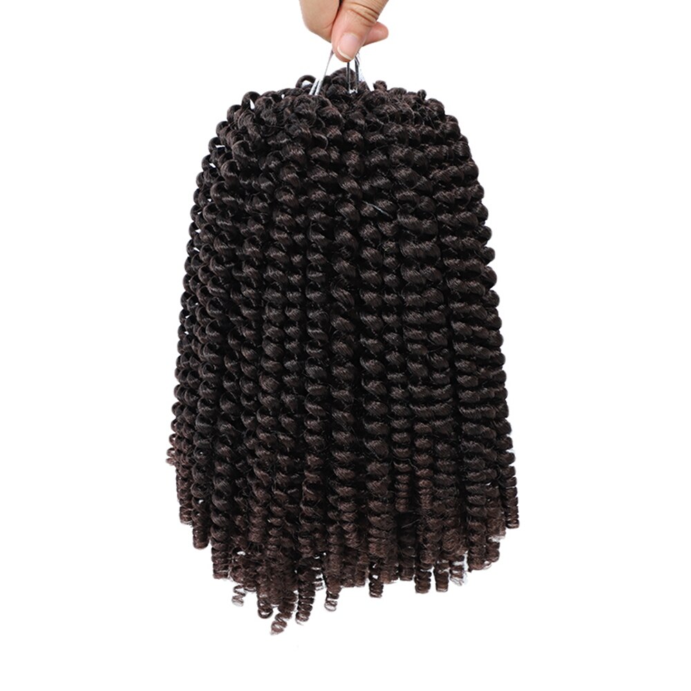 Spring Crochet Twist Hair Curly Natural Braids Braiding Hair Kinky Curl Synthetic Hair Extension: Pink