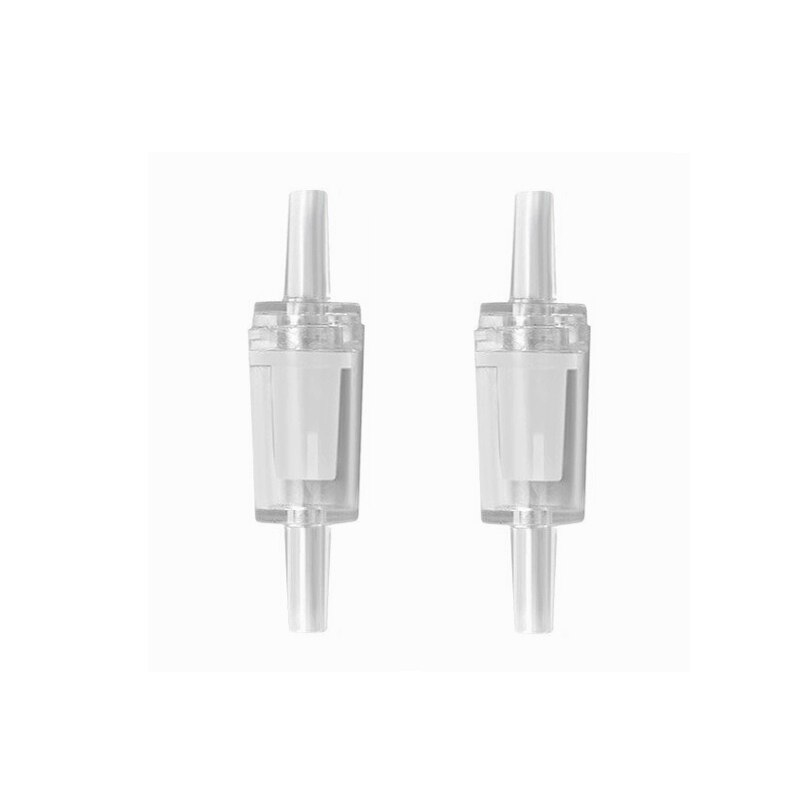2 stk kontraventil  co2 udstyr 4 x 6mm akvarie  co2 system diffuser vandtank kontrol  co2 modstrøm fisketank tilbehør: 2 stk-hvid