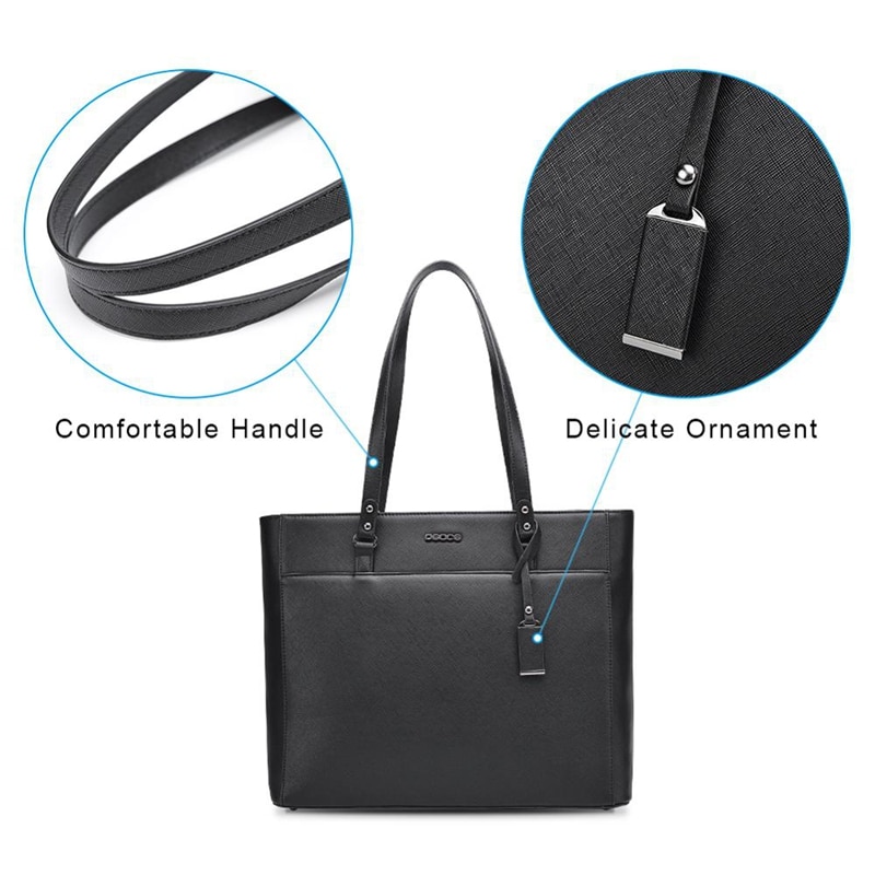 Porte-documents ABDB-OSOCE 15.6 pouces pochette d'ordinateur sac à main étanche sac de protection ordinateur portable fourre-tout sac à bandoulière sacs de bureau pour les femmes