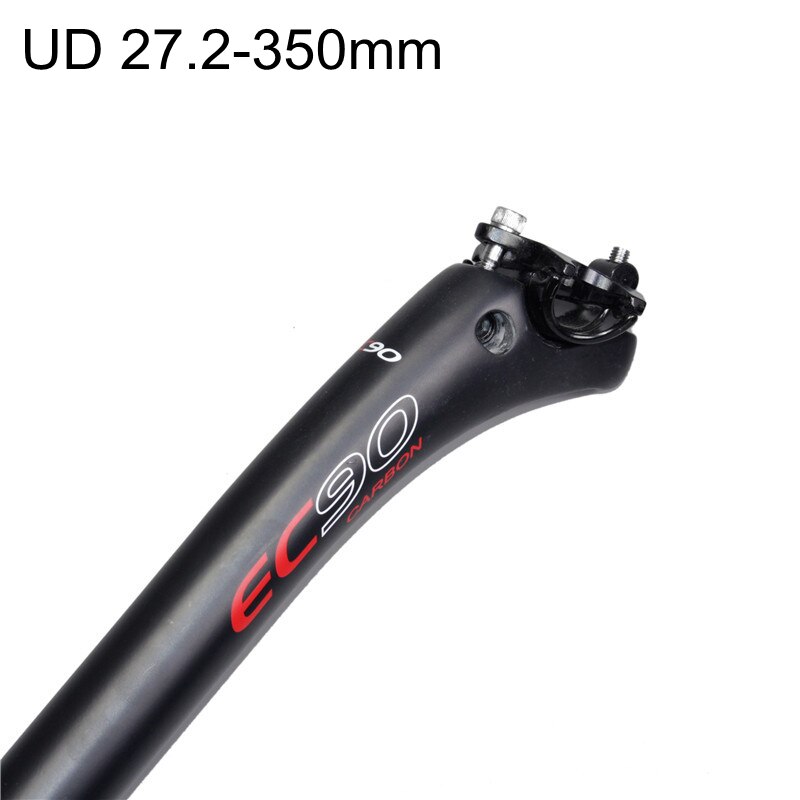 Ec90 volledig carbonvezel mtb-zadelpen zadelbuis racefiets zadelpen mountainbike zadelpen 25.4 27.2 30.8 31.6-350/400mm: Ud 27.2-350mm