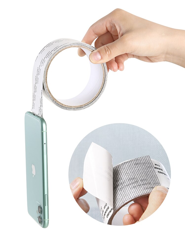 Zelfklevende Screen Reparatie Tape Venster Deur Waterdichte Patch Super Fix Anti-Insect Deur Klamboe Mesh Gebroken gaten Reparatie