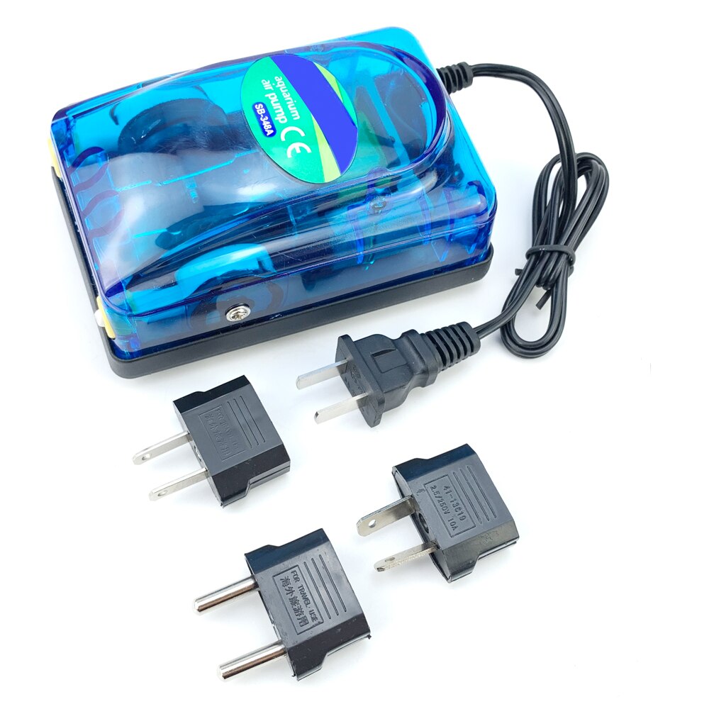 3w 5w Aquarium pompe à oxygène Air Mini compresseur unique Aquarium pompe à Air Double aérateur poisson Aquarium Accessorios 220v-240v