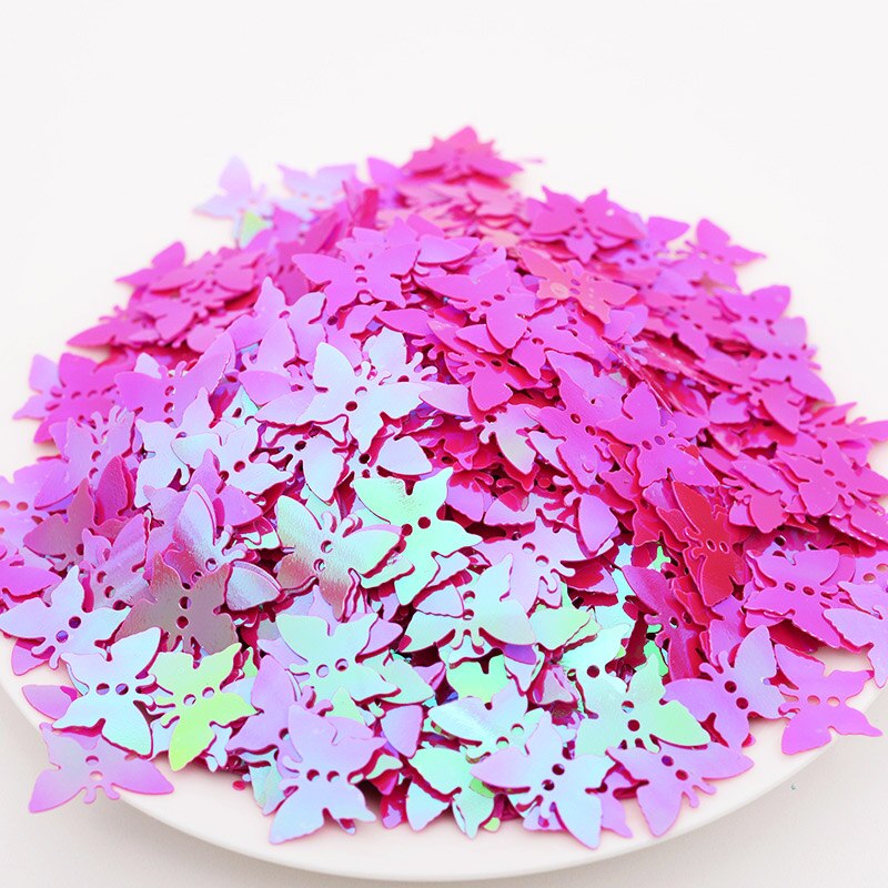 13mm Kleine Vlinder Sequin Nail Makeup Kleding Kleding Handgemaakte Materiaal Wedding Party Decoratie Materiaal JJ353