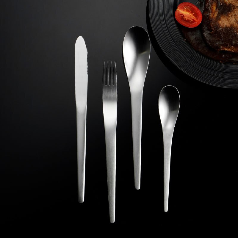1PC Colorful Mirror Stainless Steel Flatware Knife Fork Spoon Teaspoon Cutlery Tableware For Home Kichen Party Dishwasher