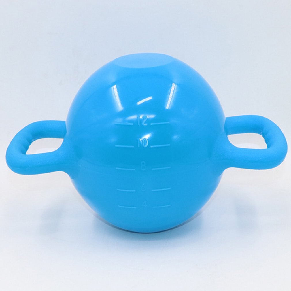 Yoga Fitness Wasserkocher Glocke Einstellbare Wasser Kettlebell Hantel Doppel Griffe Pilates Körper Gestaltung Ausrügestochen
