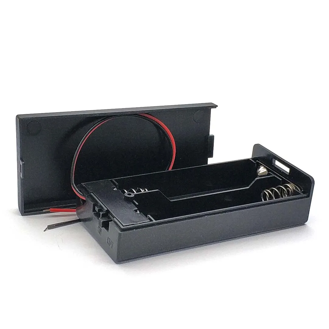 18650 batterijhouder 3,7 V 18650 batterijhouder 2x18650 batterijenhouder 2 slots container met AAN/UIT-schakelaar Uitgangsspanning 7,4 V