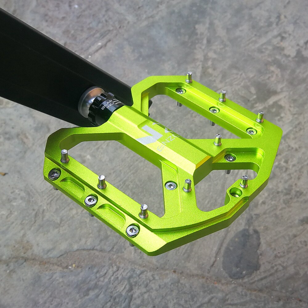 SHANMASHI ENZO Flat Foot Ultralight Mountain Bike Pedals MTB Aluminum Sealed 3 Bearing Anti-Slip Bicycle Pedals Bicycle Parts