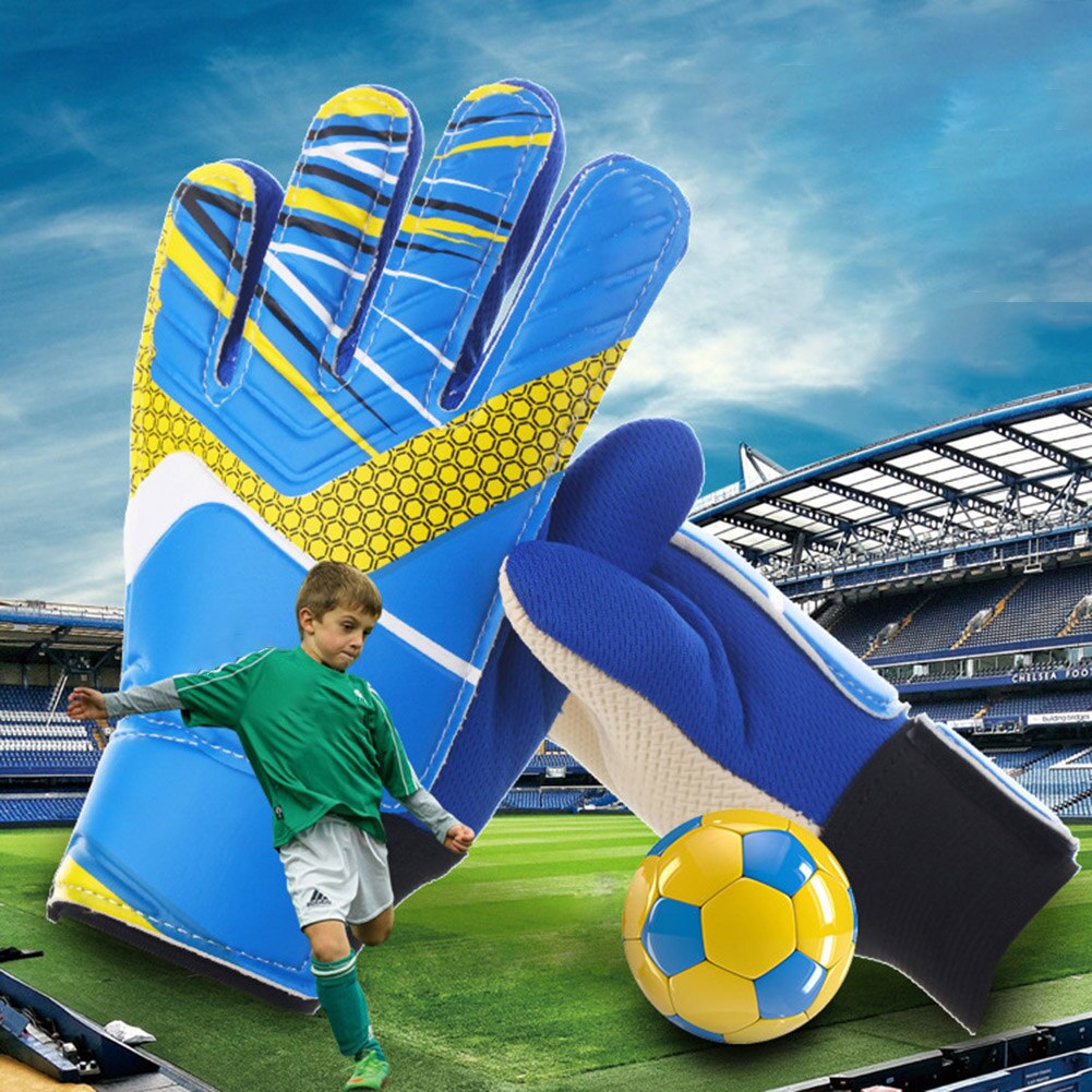 Kids Children Anti-slip Football Soccer Training Goalkeeper Protection Gloves Keeper Gloves Adult Soccer Goalie Training Gloves