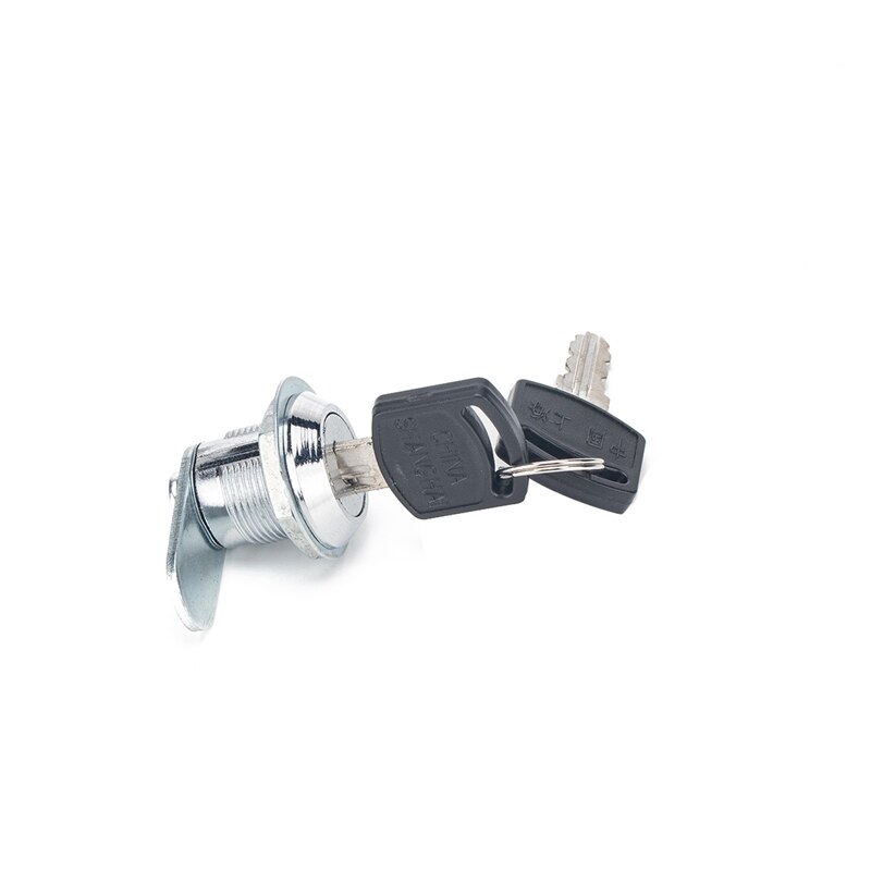 4 Stuks 15Mm Rv Deurslot En Lade Buis Cam Lock Met 8 Sleutel Cilinders En Gegalvaniseerd Oppervlak, chrome