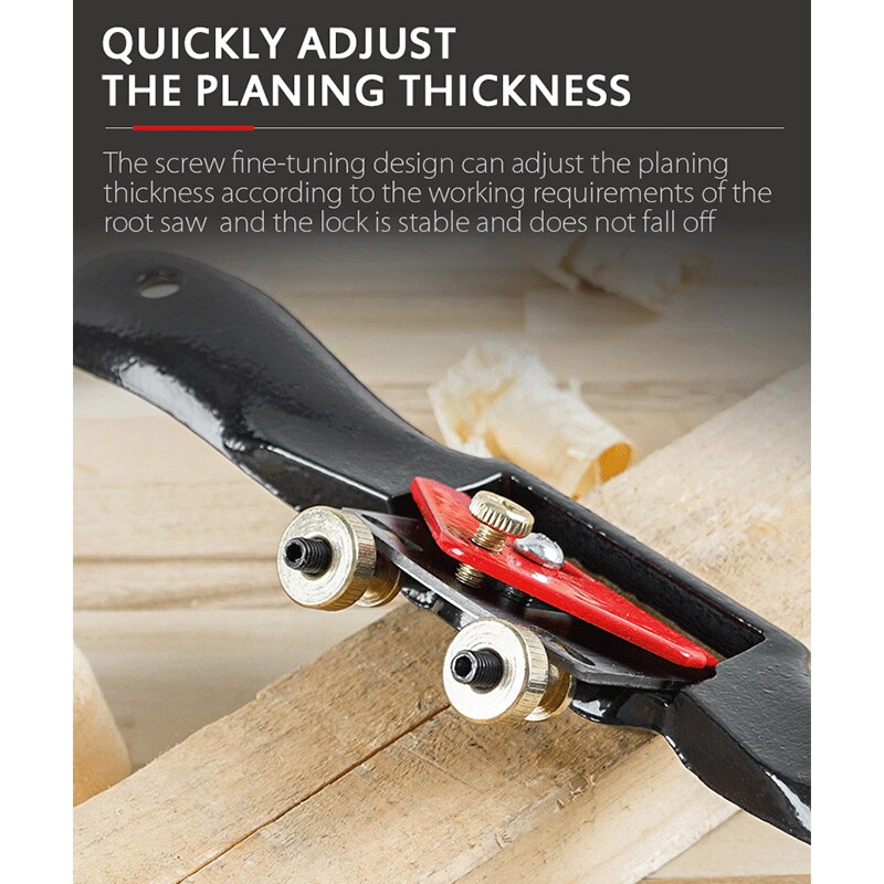 Cepillo de mano de 250mm/210mm para madera, cepillo de tornillo de carpintería, cepillo de mano, herramientas de mano de recorte, plano ajustable, herramienta de carpintero