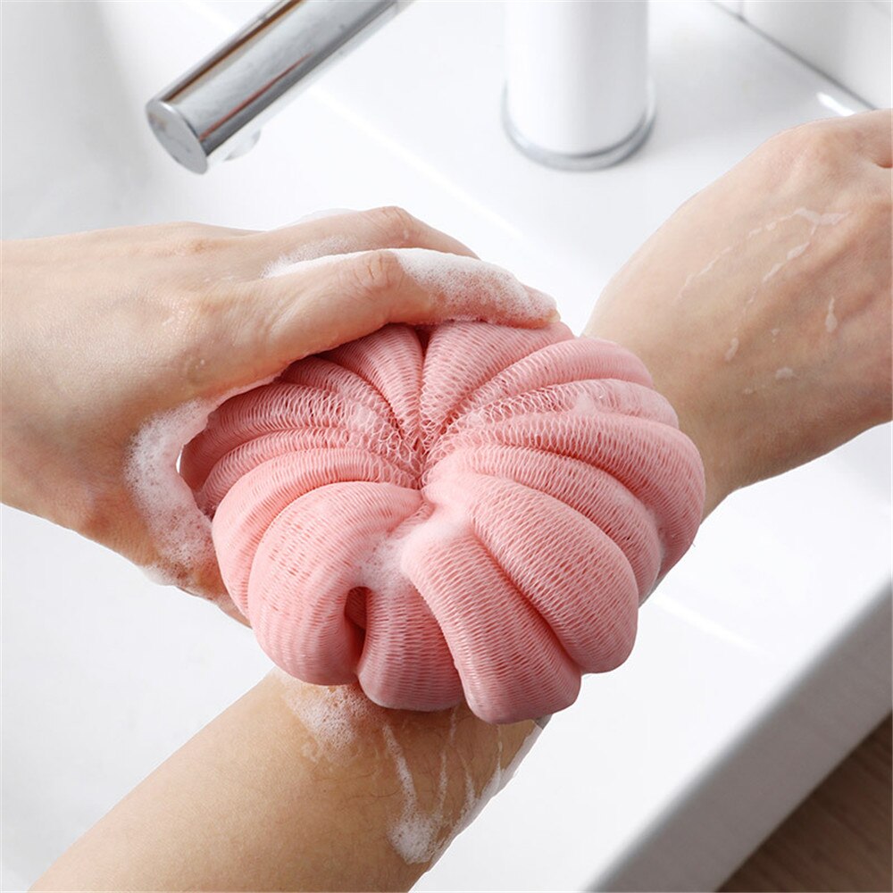 Bath Bubble Ball Exfoliating Scrubber Soft Shower Mesh Foaming Sponge Body Skin Cleaner Cleaning Tool Bathroom Accessories